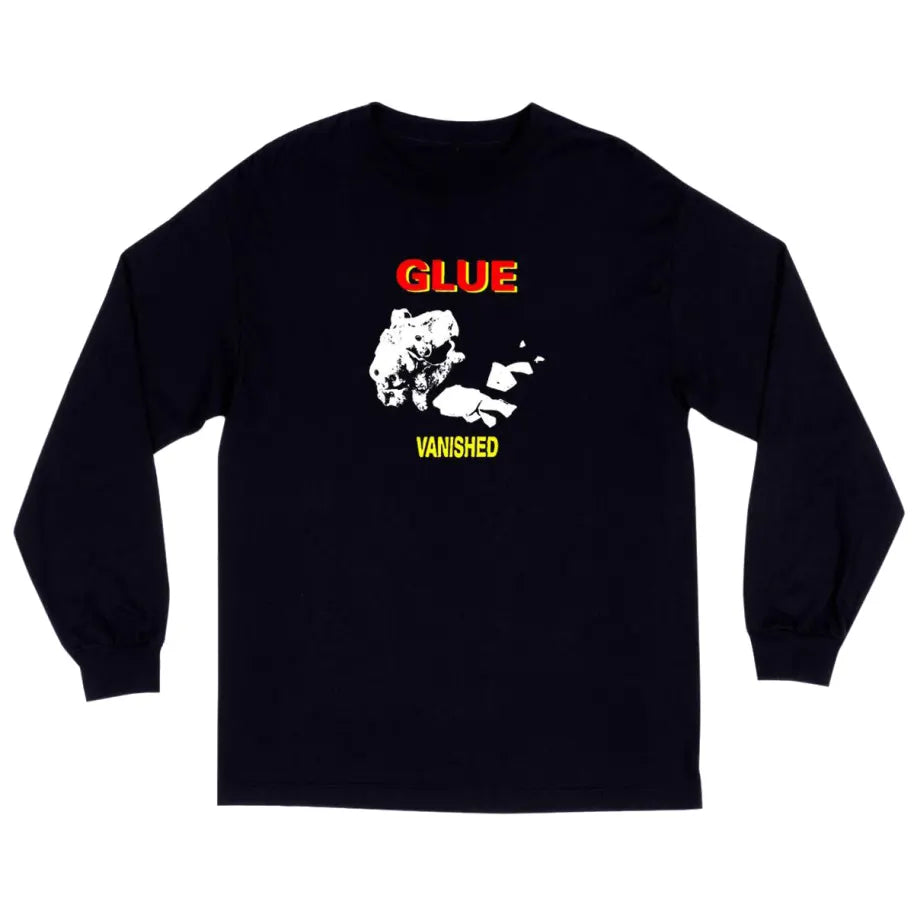 Glue Skateboards L S Tee Vanished Black Skateboard Long Sleeve Shirt