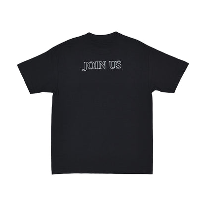 Glue Skateboards Tee Join Us Black Skateboard T-Shirt