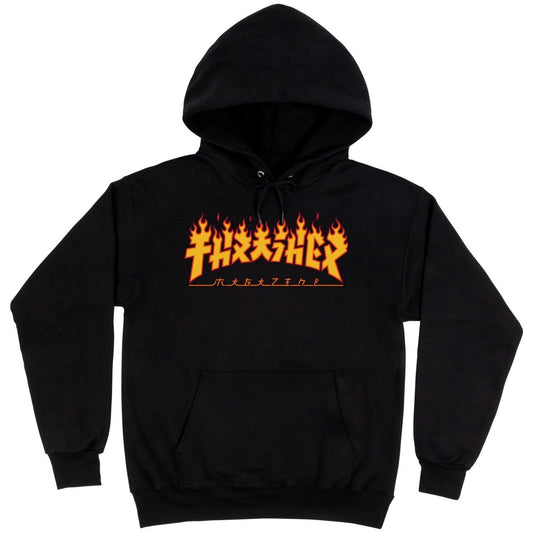 Thrasher Hood Godzilla Black Skateboard Jumper Sweater