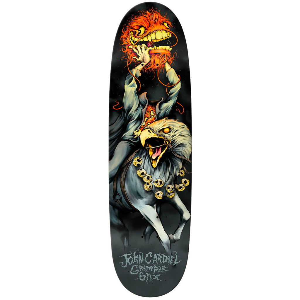 Grimple Stix Skateboard Deck Guest John Cardiel 9.18" Huffer shape
