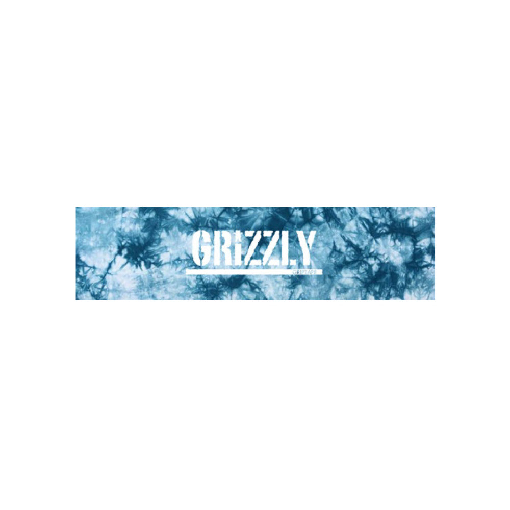 Grizzly Grip Tape Tie Dye Hol21 Blue Black Sheet Full Skateboard Deck Griptape
