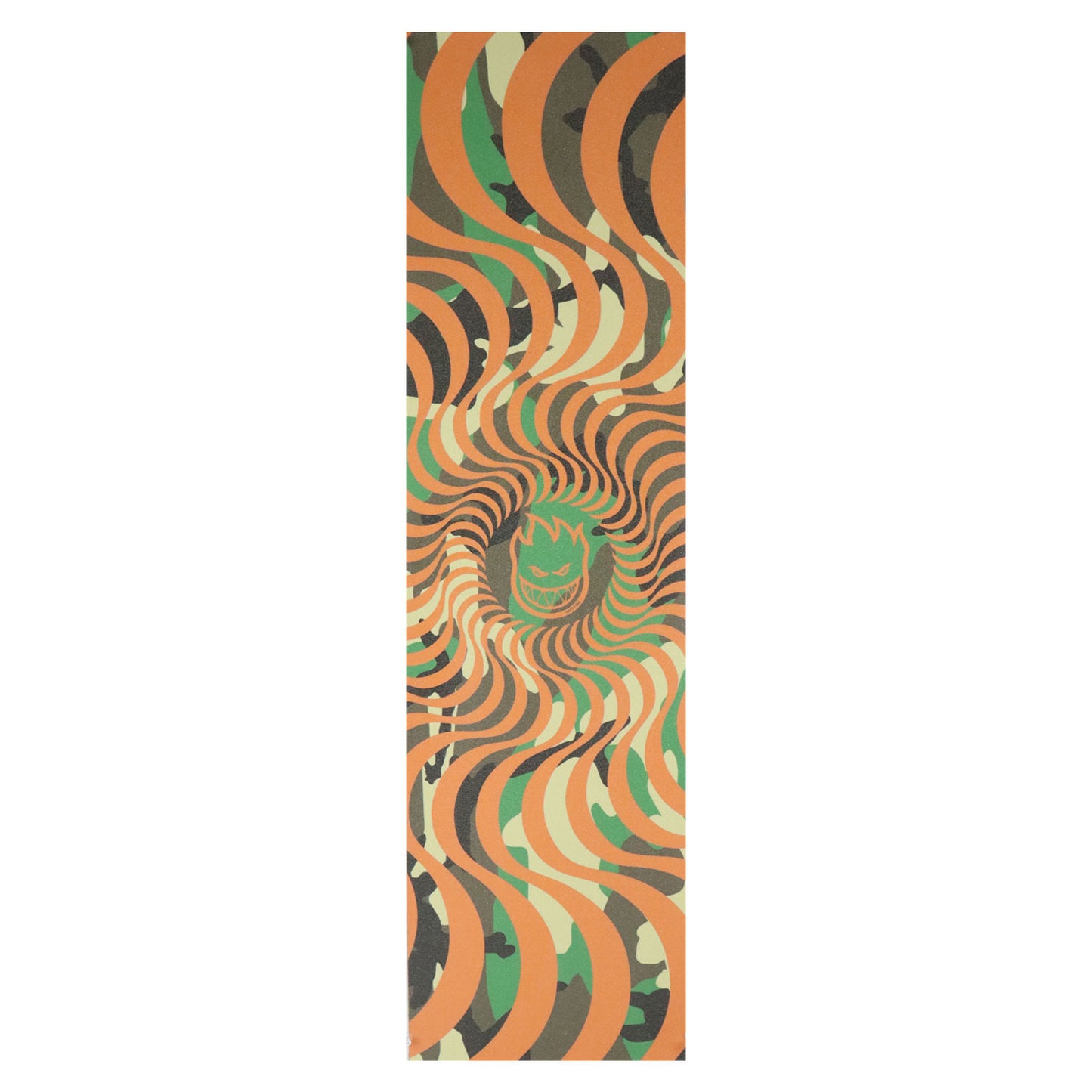 Spitfire Griptape Swirl Camo/Orange Sheet Full Skateboard Deck Length Grip 9x33"