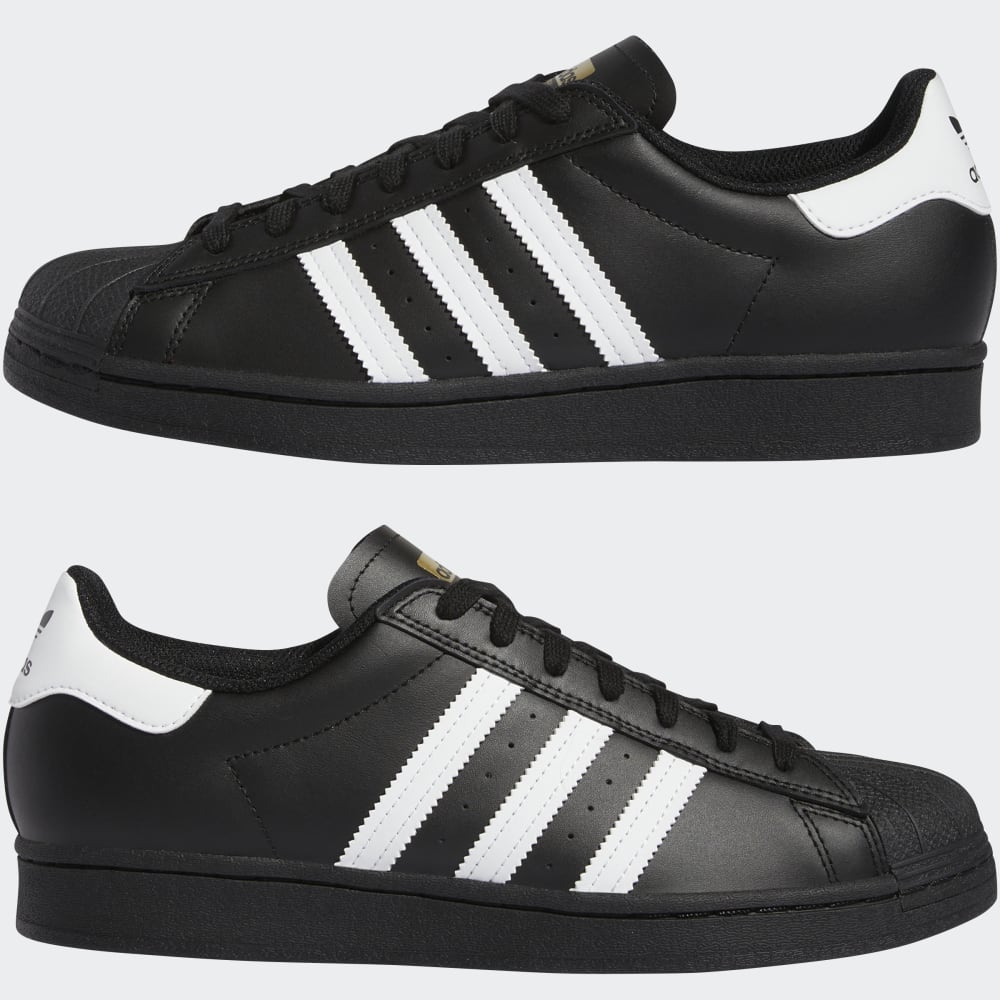Adidas Shoes Superstar Adv Black White White Us Size Skateboard Sneakers