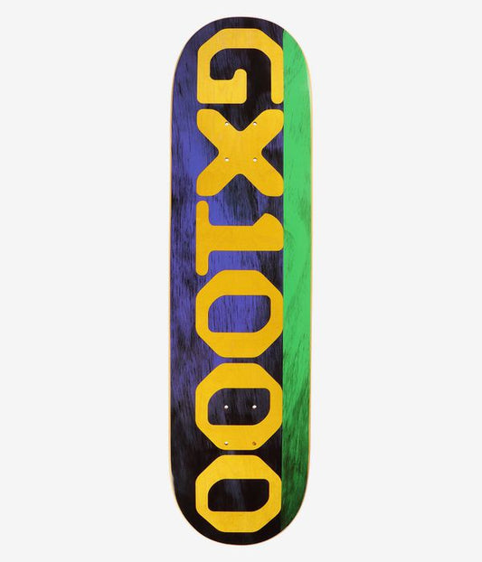 GX1000 Skateboard Deck Split Veneer Purple Green 8.375"