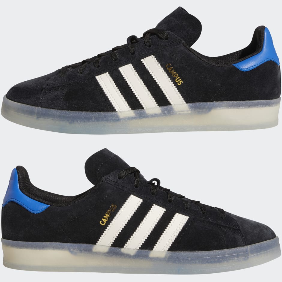 Adidas Shoes Campus Adv X Maxallure Black White Blue Us Size Skateboard Sneakers