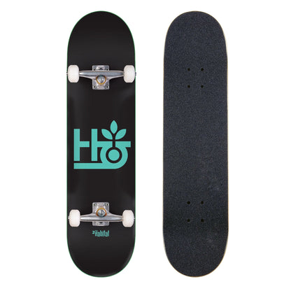 Habitat Complete Skateboard Pod Black/Teal 8"