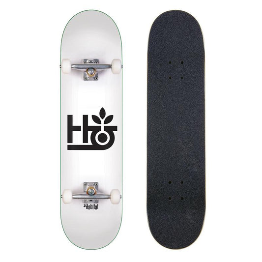 Habitat Complete Skateboard Pod White 8"