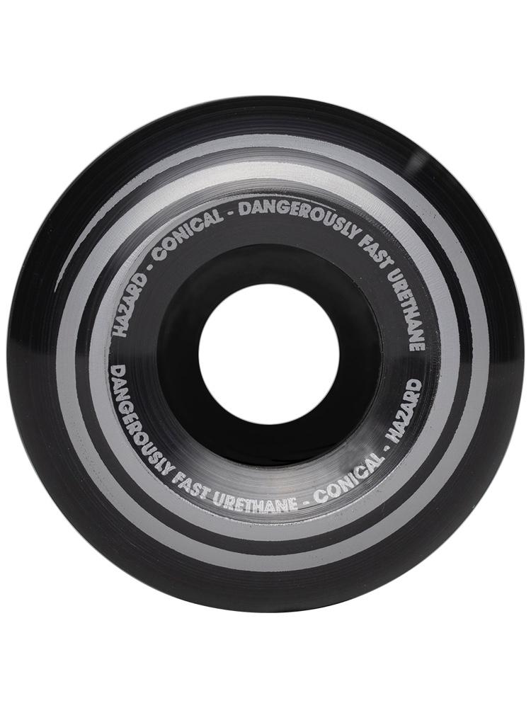 Hazard Skateboard Wheels Radio Active CS Conical Black 52MM