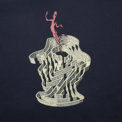 Passport Hood Maze Navy Pass~Port Skateboards Pullover