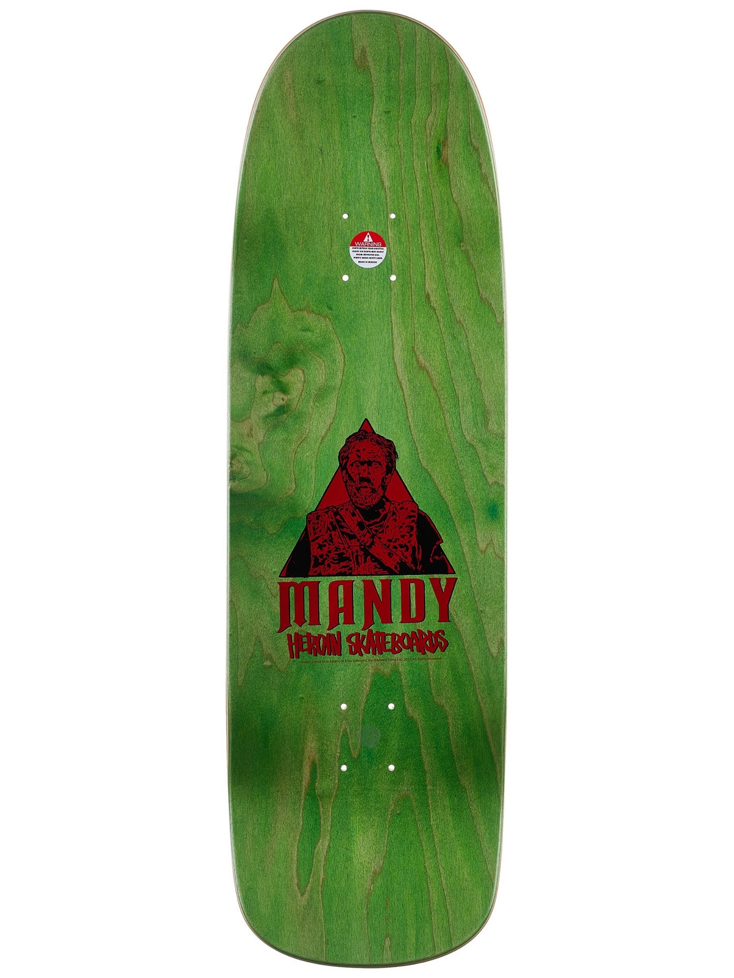 Heroin Skateboard Deck x Mandy Poster 9.6"