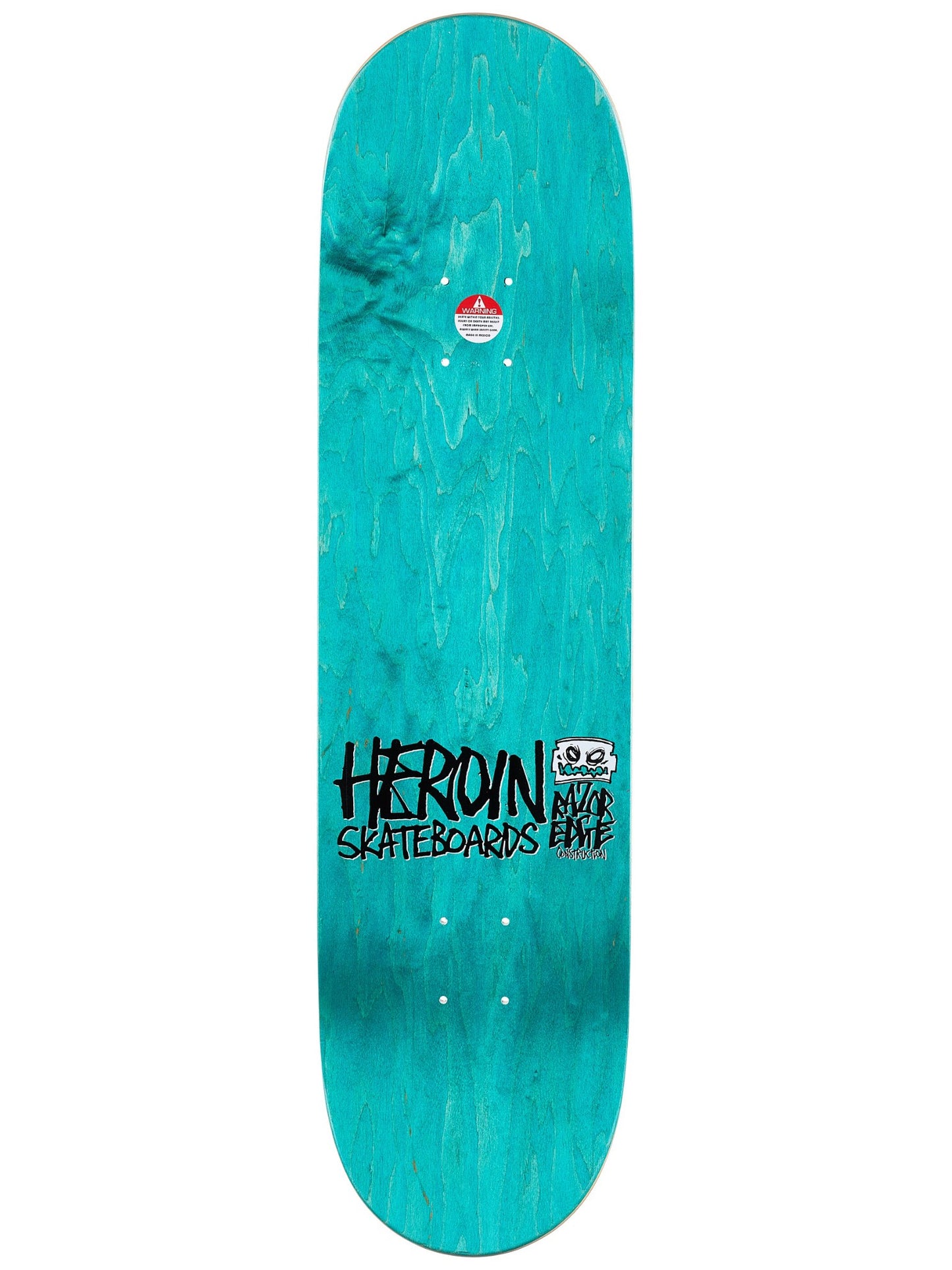 Heroin Skateboard Deck Lee Yankou Croc 8.25"