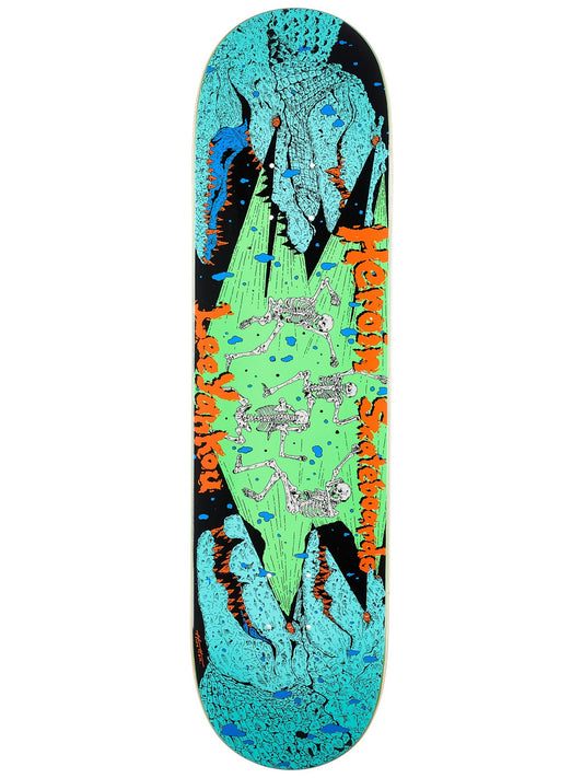 Heroin Skateboard Deck Lee Yankou Croc 8.25"