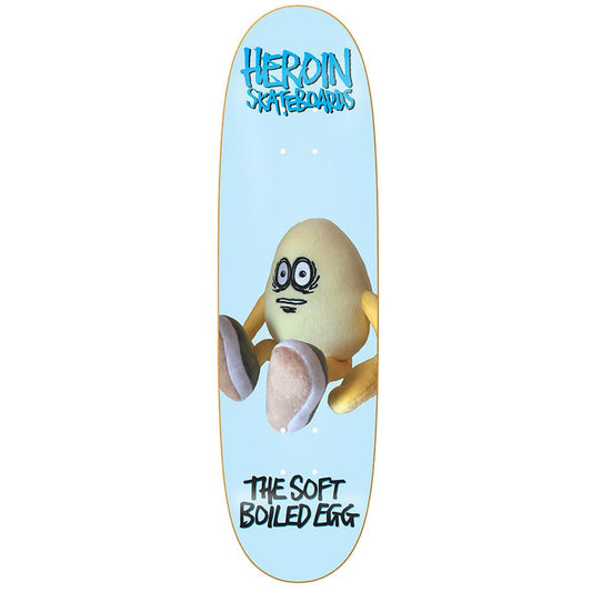 Heroin Skateboard Deck Soft Boiled Egg 8.7" Shaped (Limited Edition)