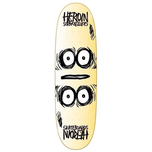 Heroin Skateboard Deck Symmetrical Egg 9" Shaped (Limited Edition)