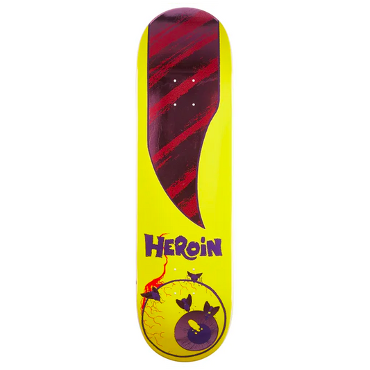 Heroin Skateboard Deck Team Giallo 8.625"
