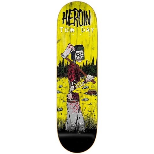 Heroin Skateboard Deck Tom Day Woodsman 8.75"