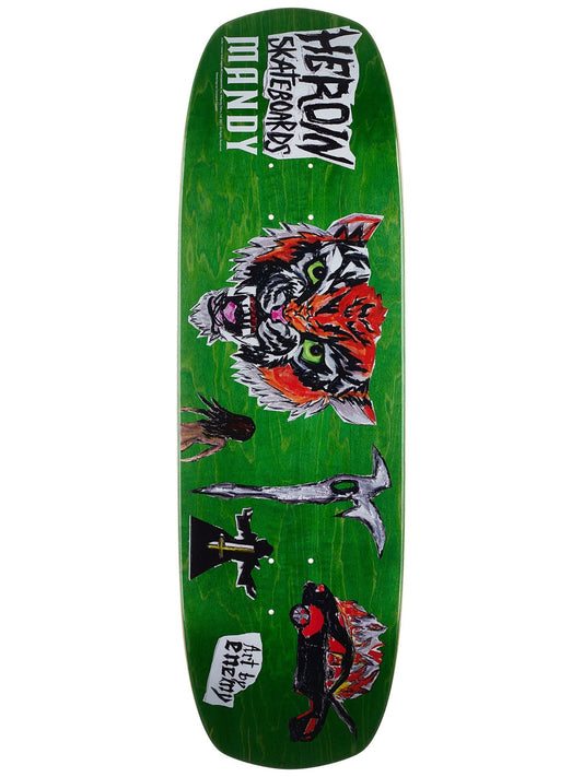 Heroin Skateboard Deck x Mandy Enemy Symmetrical 9.5"