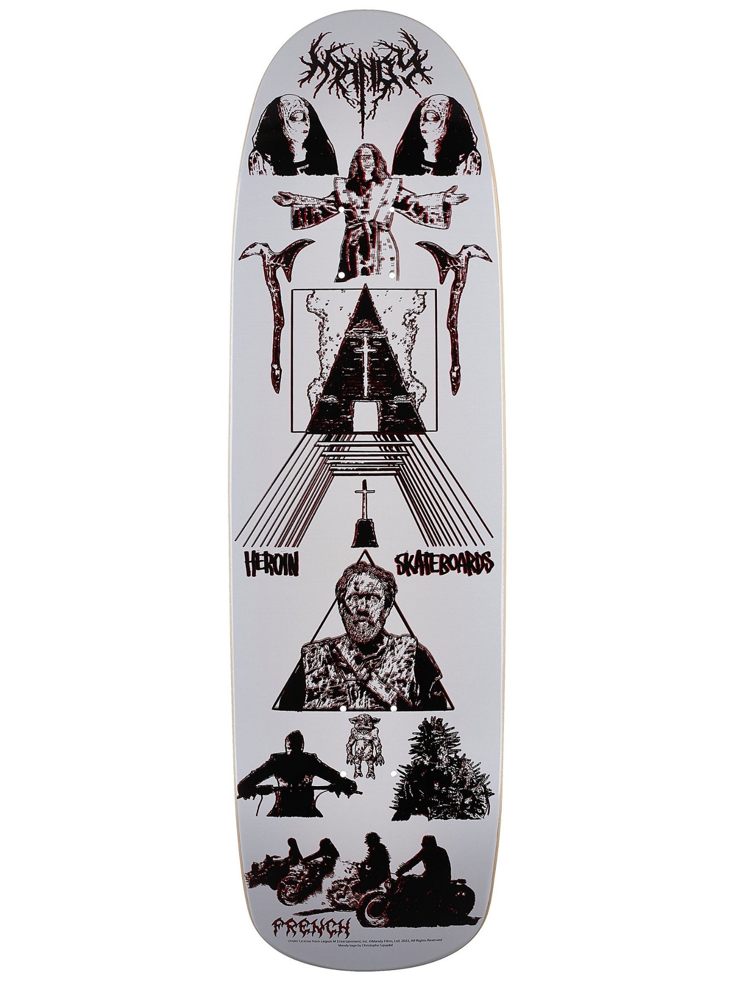 Heroin Skateboard Deck x Mandy French Deck 8.88"