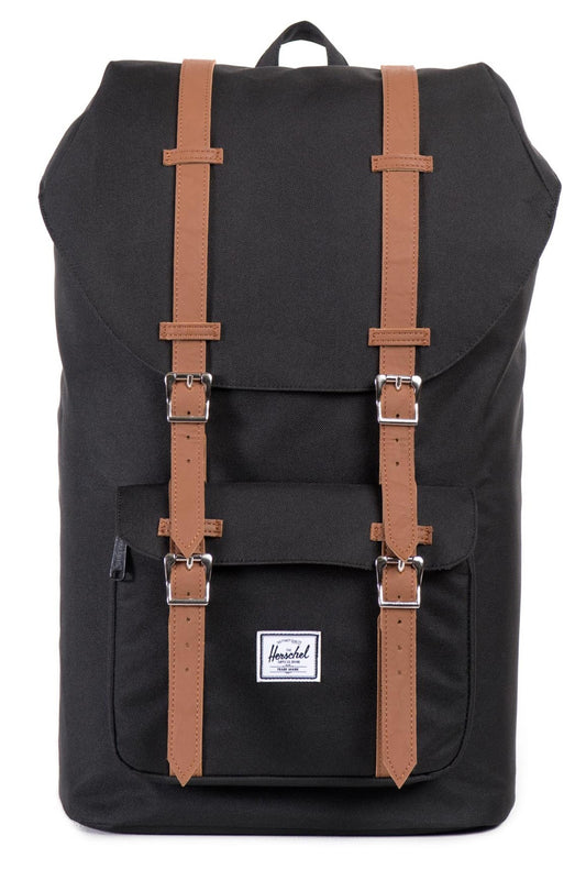 Herschel Supply Co Backpack Little America Black/Tan Synthetic Leather Bag