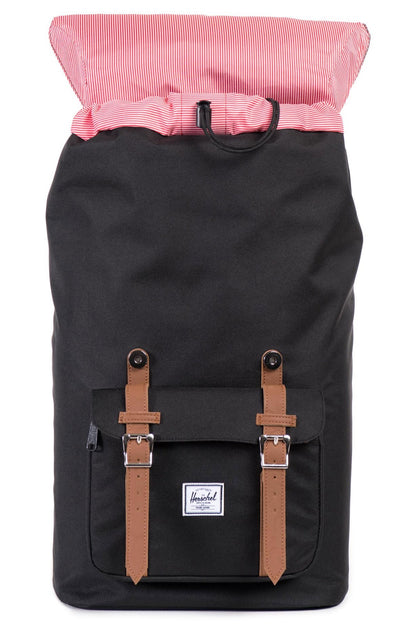 Herschel Supply Co Backpack Little America Black/Tan Synthetic Leather Bag