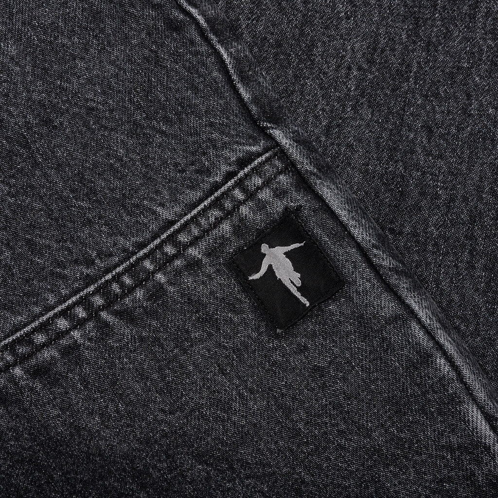 Hockey Jeans Double Knee Black Skateboard Pants