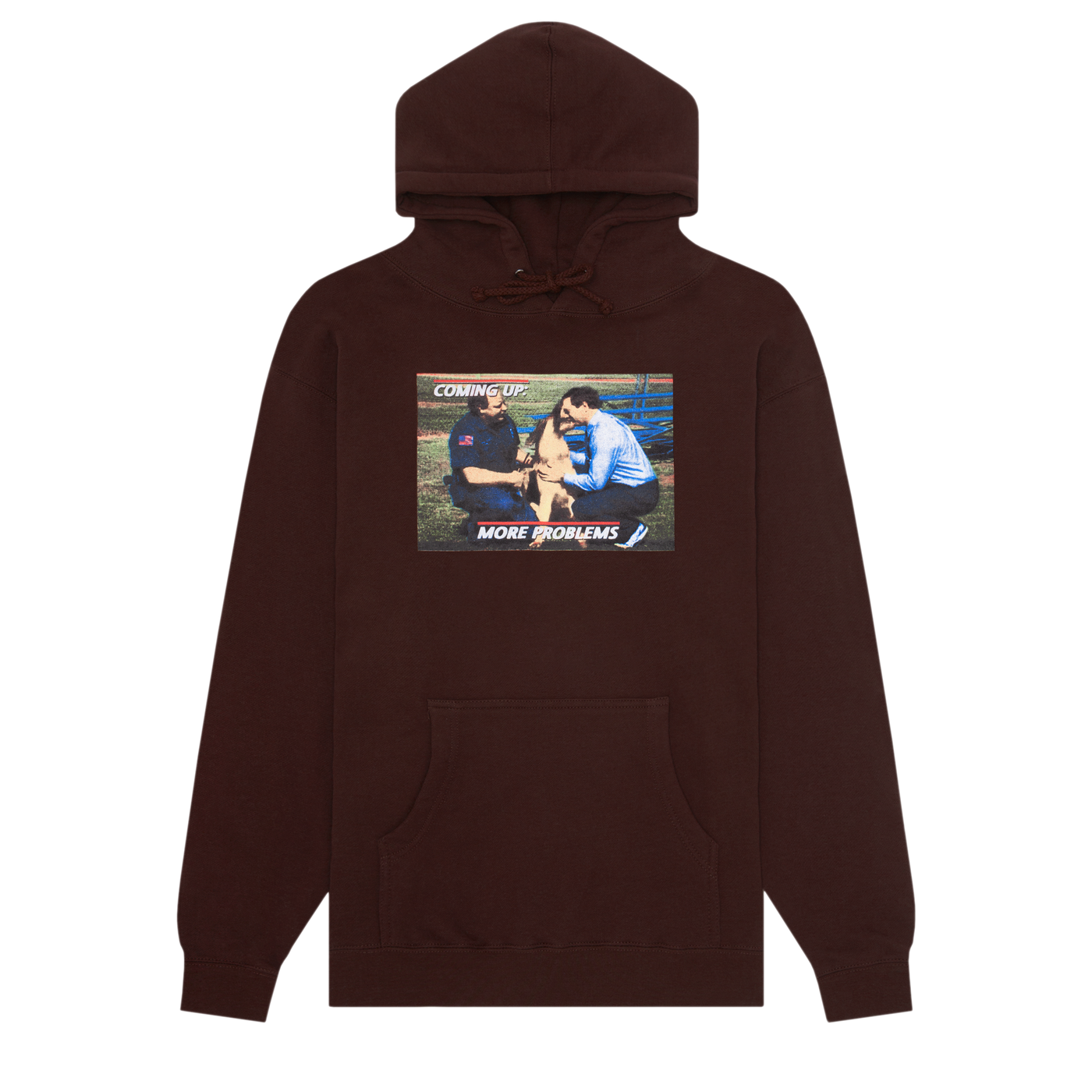 Hockey Hood More Problems Brown Skateboard Hoodie Hoody