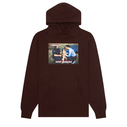 Hockey Hood More Problems Brown Skateboard Hoodie Hoody