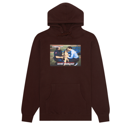 Hockey Hood More Problems Brown Skateboard Hoodie Hoody