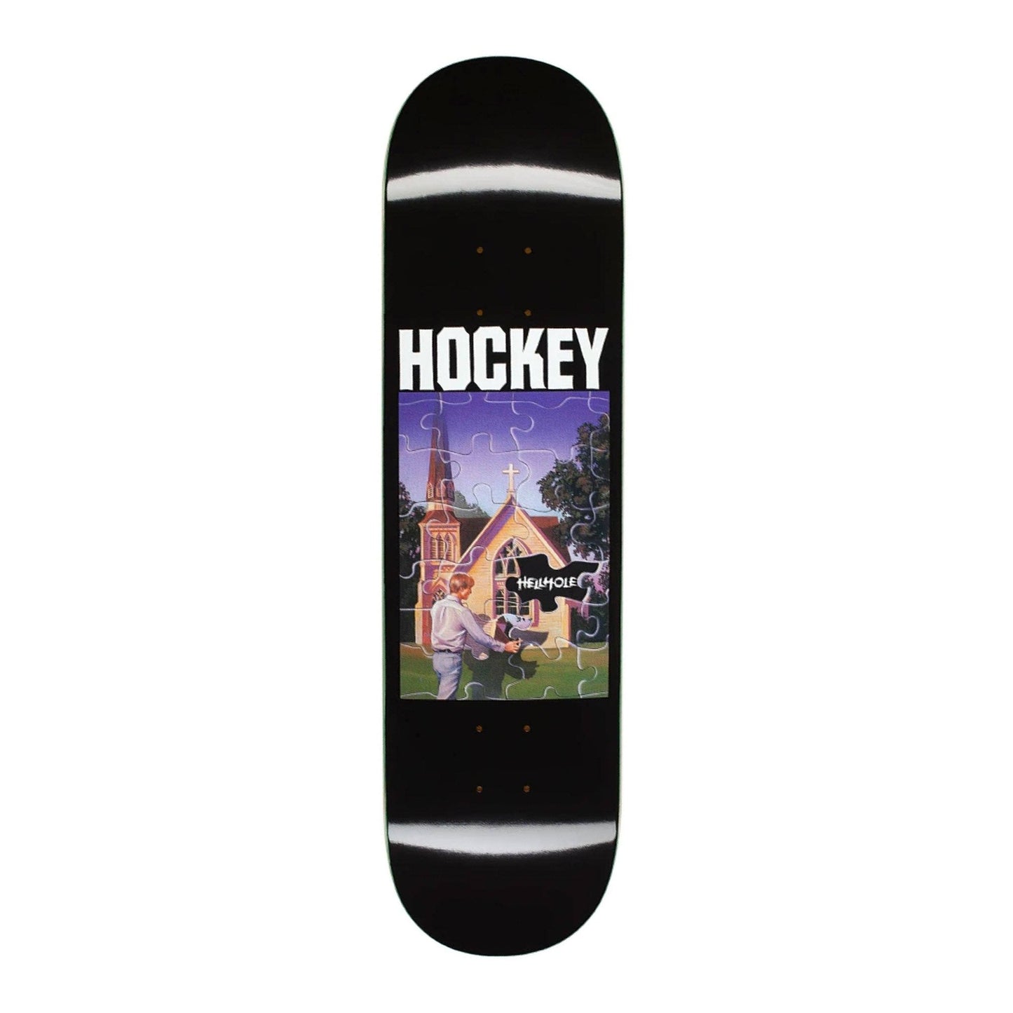 Hockey Skateboard Deck Hellhole John Fitzgerald 8.5"