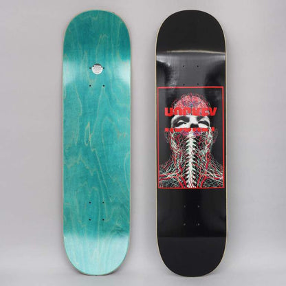 Hockey Skateboard Deck Nerves John Fitzgerald Black 8.25"