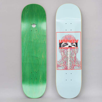 Hockey Skateboard Deck Nerves John Fitzgerald Blue 8.5"