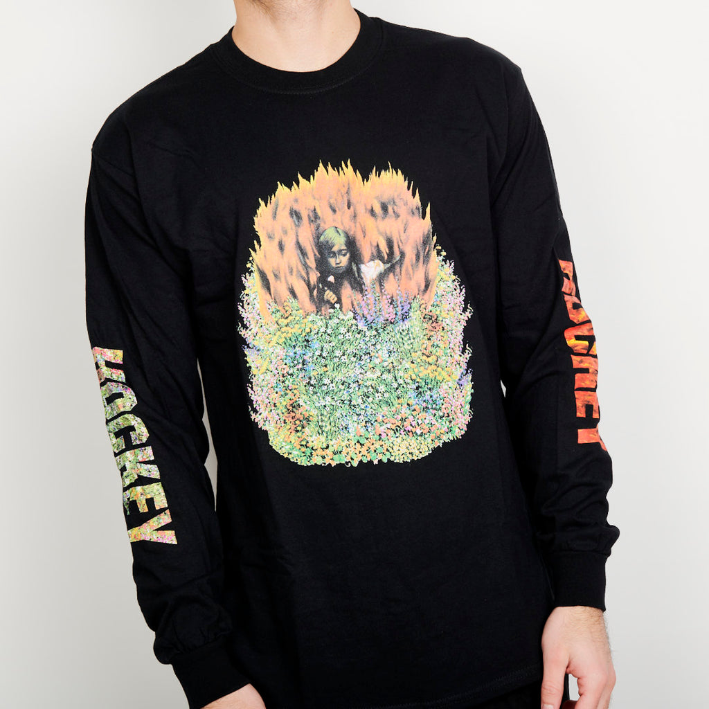 Hockey Tee Aria L S Black Long Sleeve Skateboard T Shirt