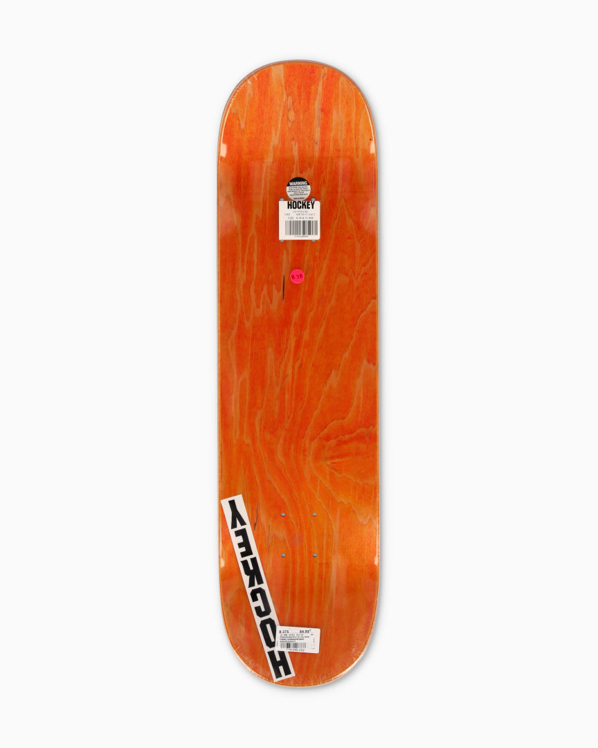 Hockey Skateboard Deck War On Ice Black 8.25"