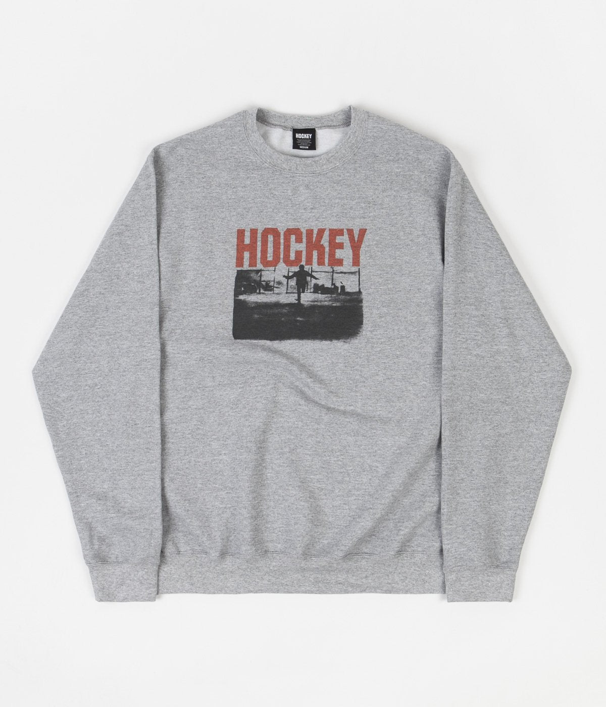 Hockey Crew Allens Inferno Crewneck Ash Skateboard Sweatshirt