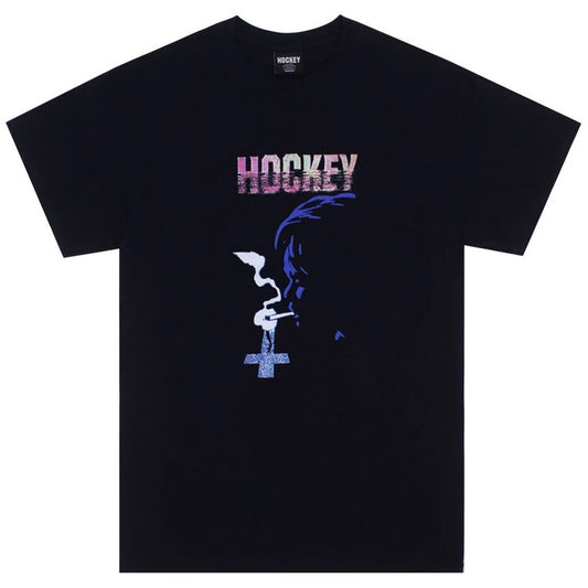 Hockey Tee Confession Black Skateboard T-Shirt
