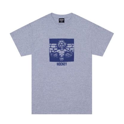 Hockey Tee Crippling Grey Heather Skateboard T-Shirt