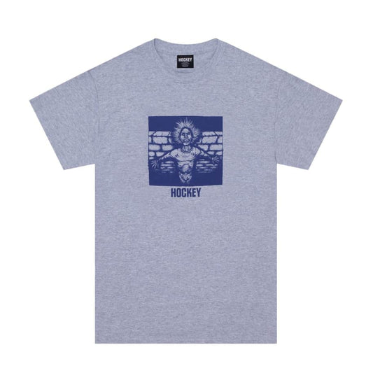 Hockey Tee Crippling Grey Heather Skateboard T-Shirt