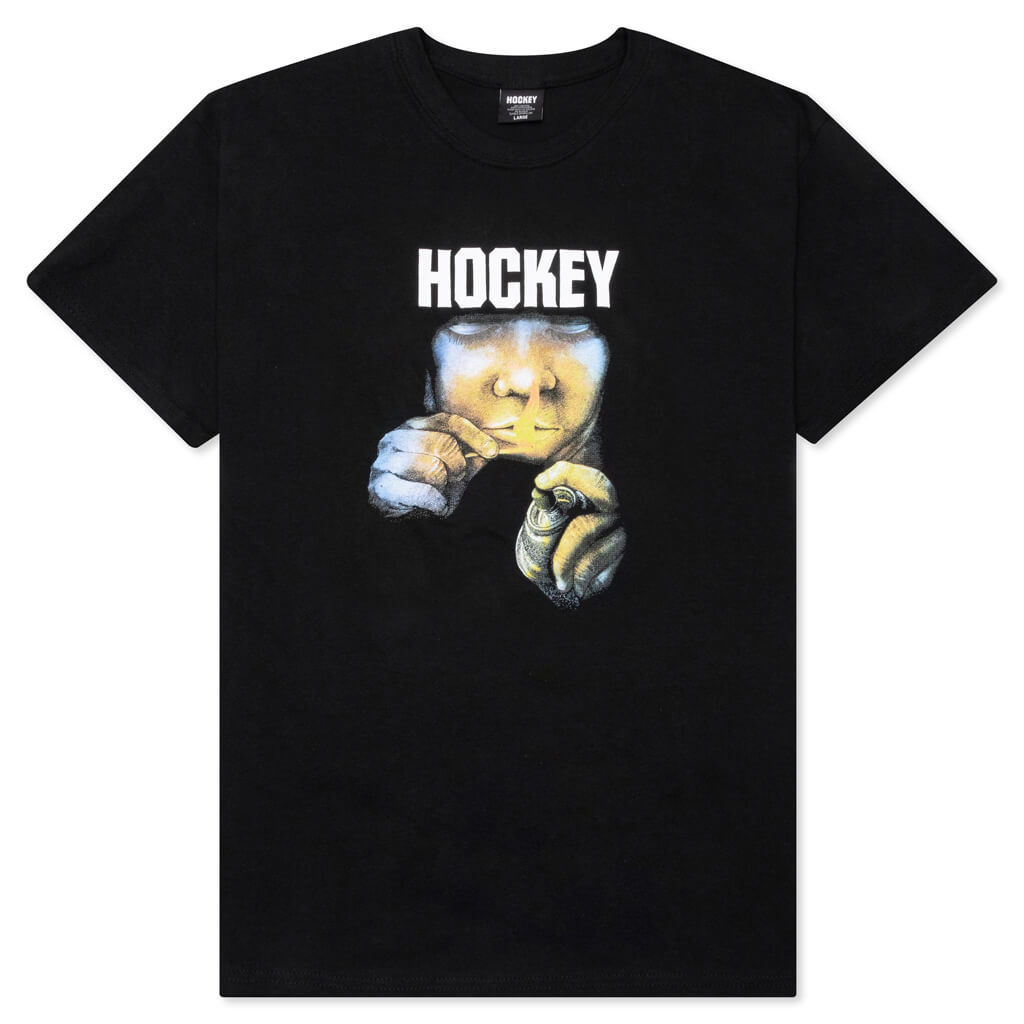 Hockey Tee Instructions Black Skateboard T-Shirt