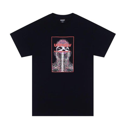 Hockey Tee Nerves Black Skateboard T-Shirt