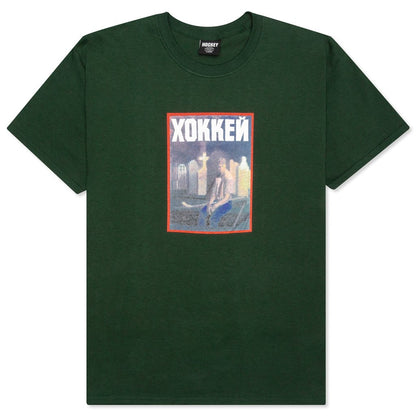 Hockey Tee Nik Stain Forest Green Skateboard T-Shirt