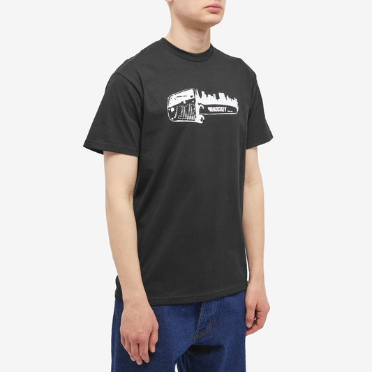 Hockey Tee Sharp City Black Skateboard T-Shirt