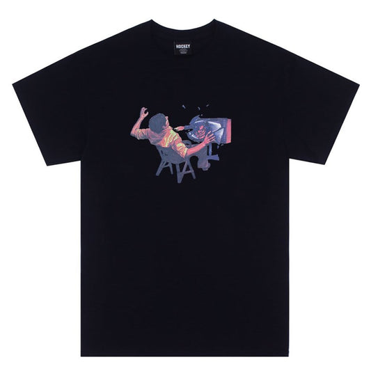 Hockey Tee Ultraviolence Black Skateboard T-Shirt