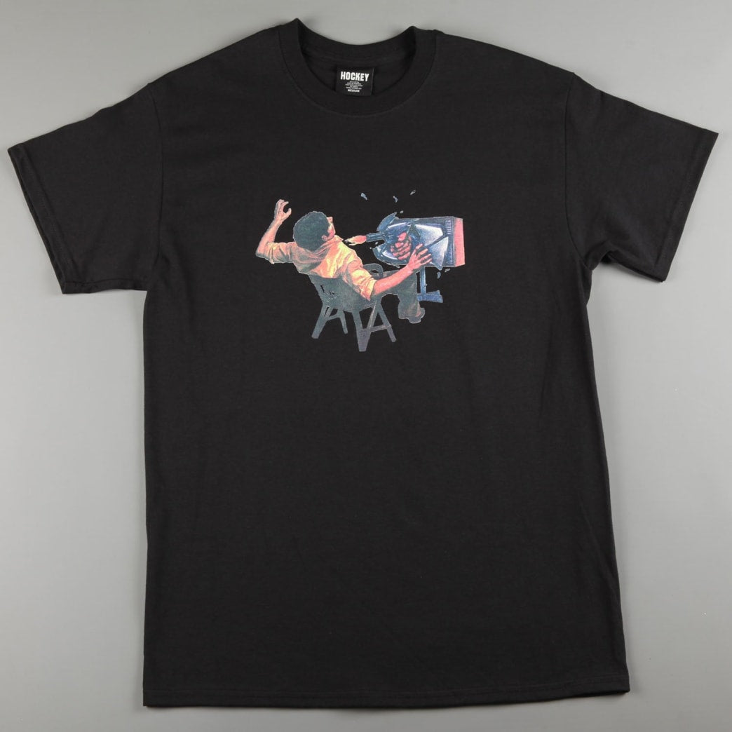 Hockey Tee Ultraviolence Black Skateboard T-Shirt