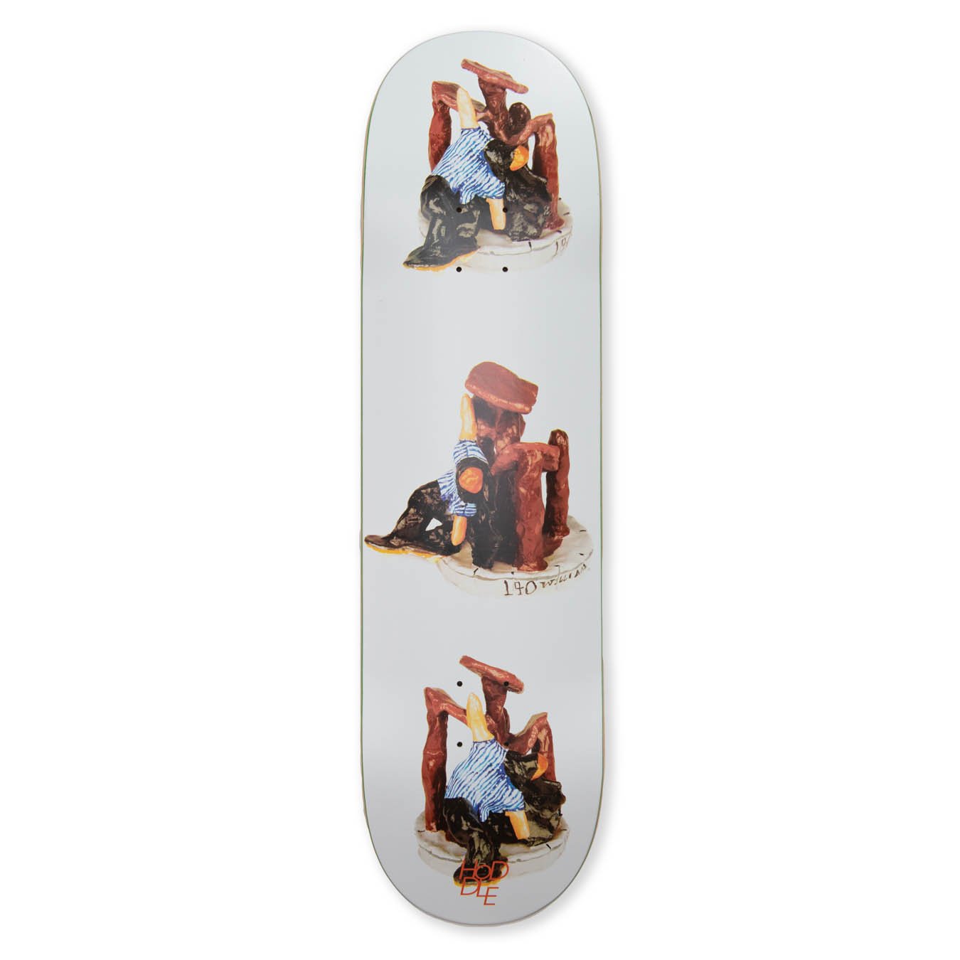 HoDDLE Skateboards Deck Williams Street Ceramic 8.5" Art by Eli Wolfe Cheshire