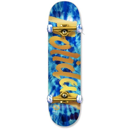 Holiday Skateboard Complete Tie Dye Ice Gold 8 Pre Assembled