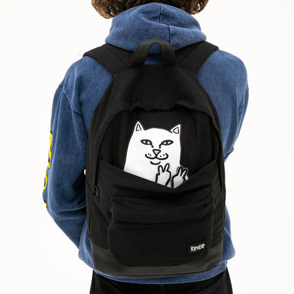Rip N Dip Backpack Lord Nermal Peace Hands (Removable) Black Skate Bag