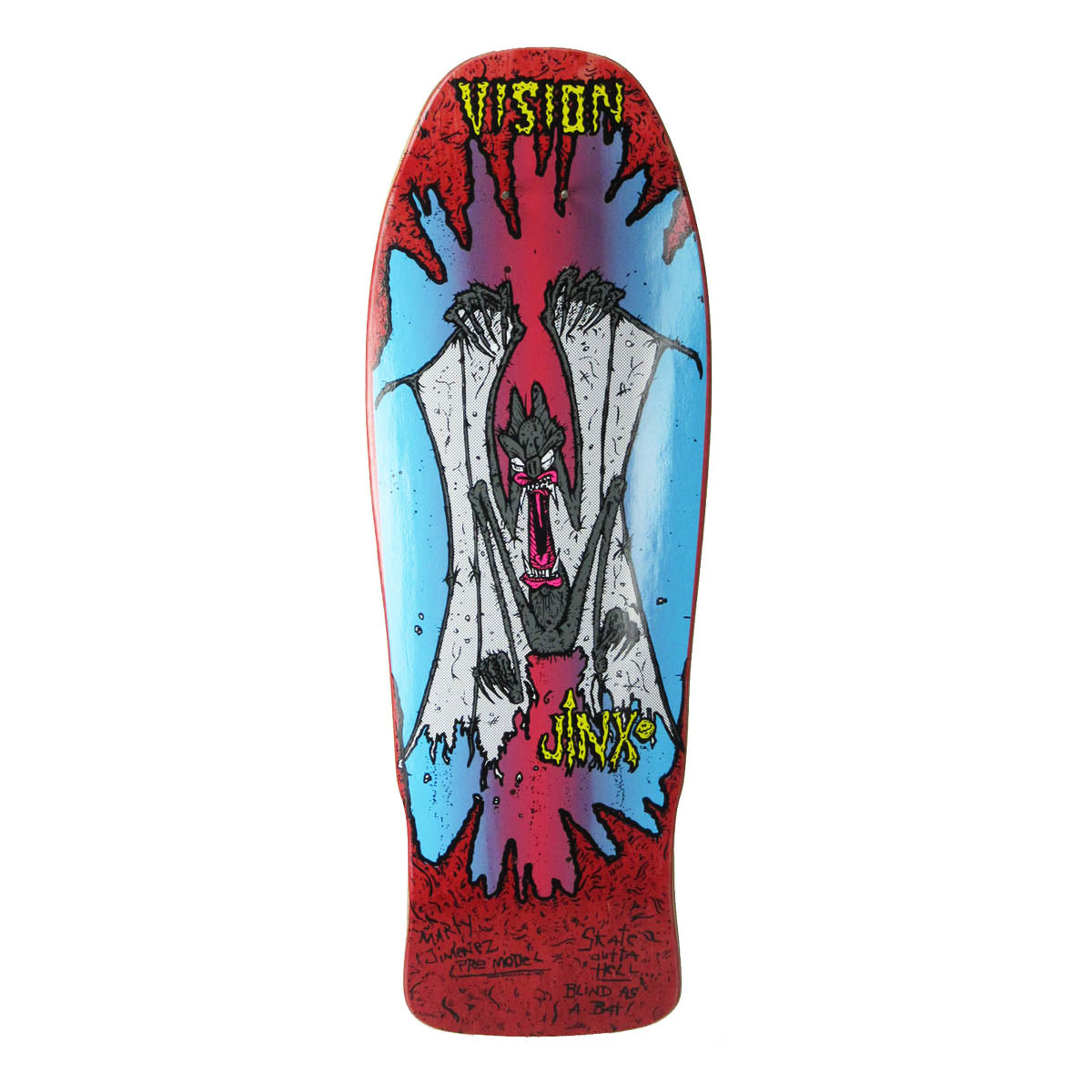 Vision Skateboards Deck Jinx Modern Concave Red Stain 10 Reissue