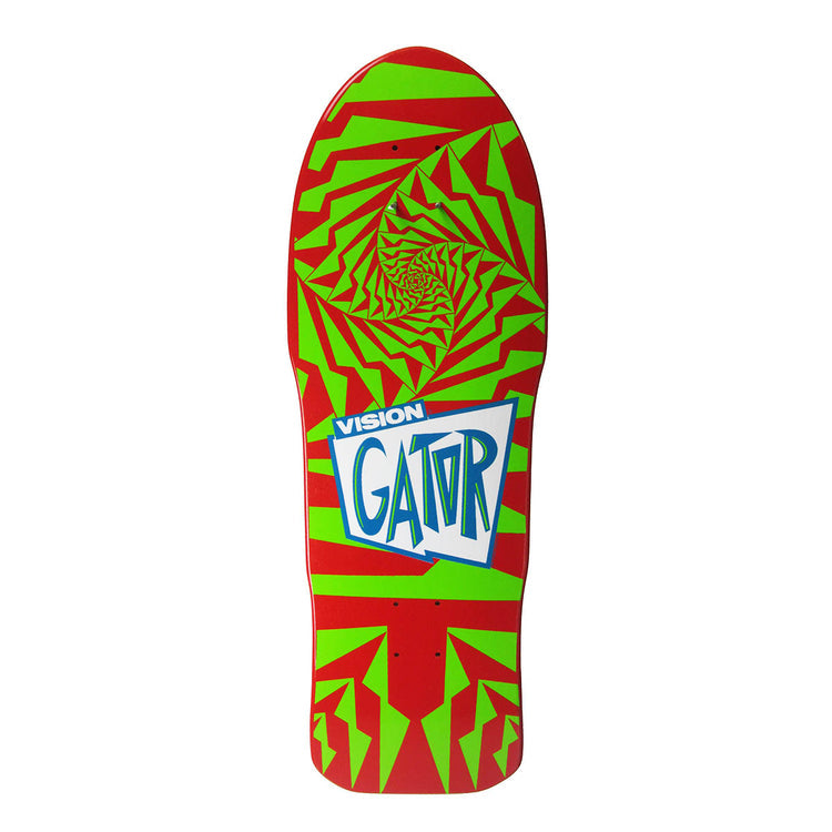 Vision Skateboards Deck Gator Ii Red Green 10 25 Reissue