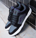 Lakai Shoes Telford Low Black Grey Suede Us Size Skateboard Sneakers
