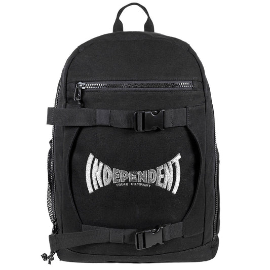 Indy Trucks Backpack Span Black Skateboard Straps Independent School Travel Bag